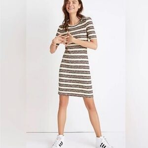 Women’s Madewell Ribbed Short Sleeve Knit Mini Dress Size XL